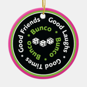 bunco good friends ceramic tree decoration