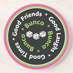 bunco good friends coaster