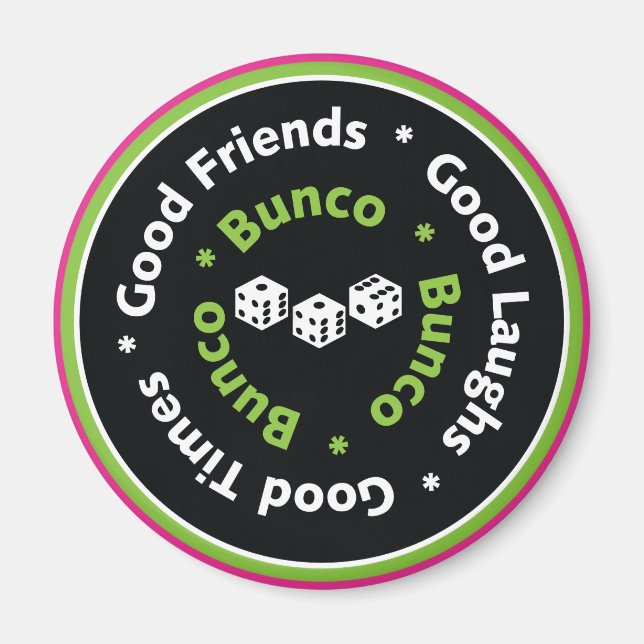 bunco good friends magnet (Front)