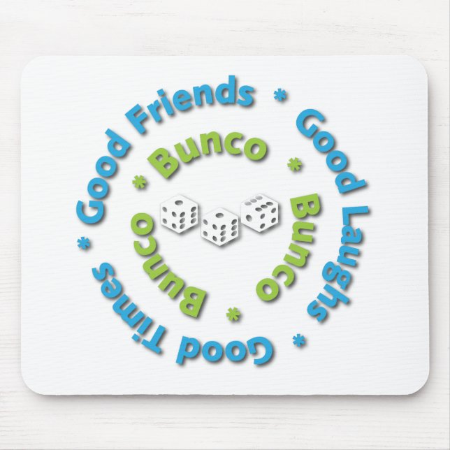 bunco good friends mouse pad (Front)