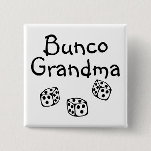 Bunco Grandma 15 Cm Square Badge