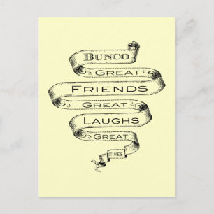 Bunco Great Friends Postcard