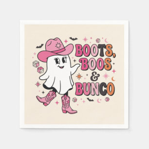 Bunco Halloween Girls Game Night Napkin