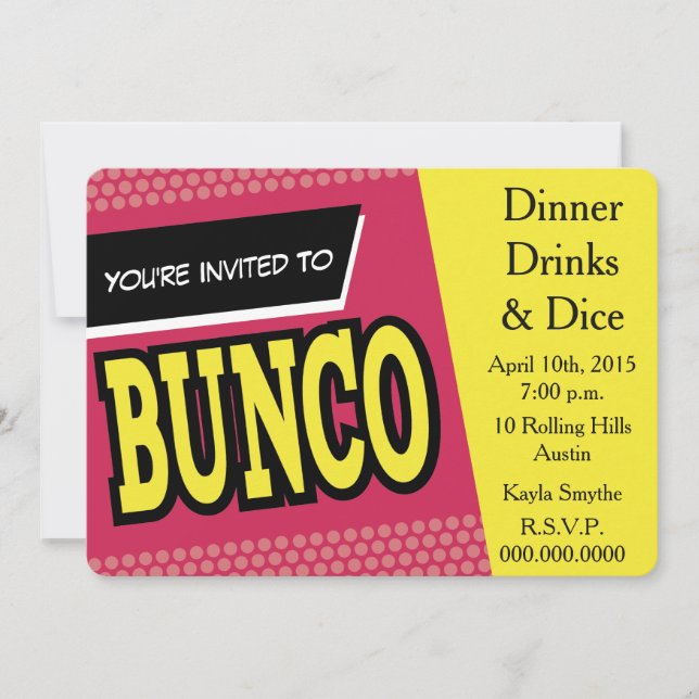 Bunco Invite (Front)