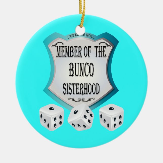 Bunco - member of the bunco sisterhood ornament (Front)