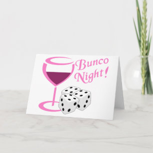 Bunco Night Card