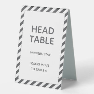 Bunco Night Editable Table Number Tent Sign