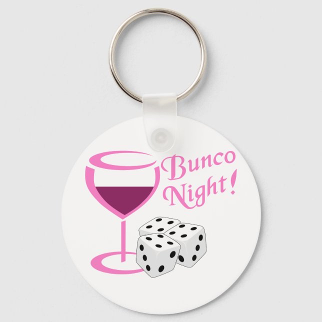 Bunco Night Key Ring (Front)