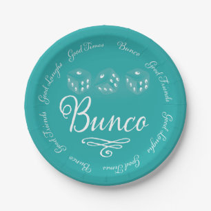 Bunco Paper Plates