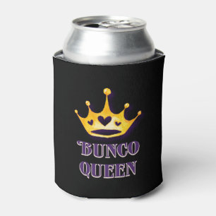 Bunco Player Bunco Queen Modern Fun Can Cooler