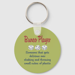 Bunco Player -Definition Key Ring