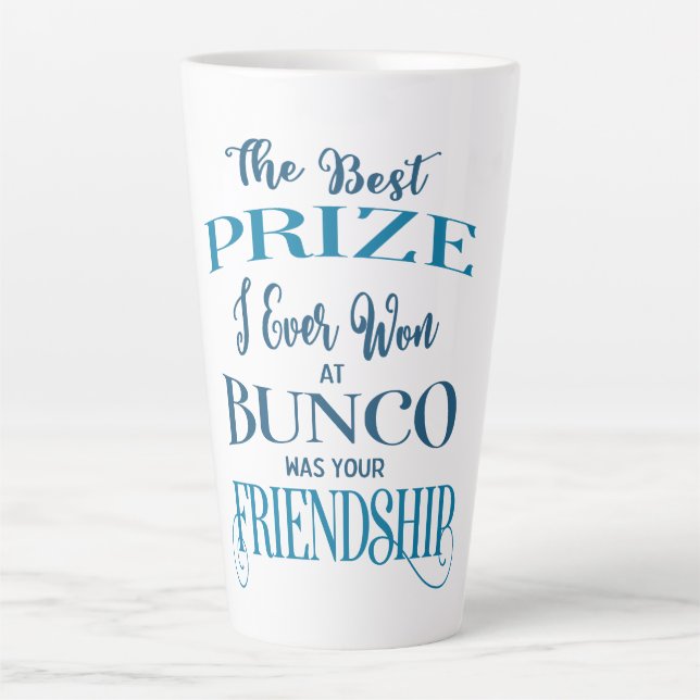 Bunco Player Friend Latte Mug (Front)
