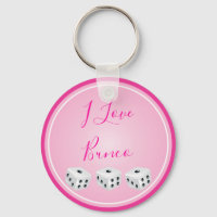 Bunco Player I Love Bunco Dice Pink