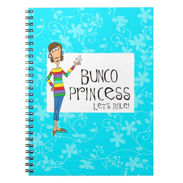 Bunco Princess spiral notebook (Front)
