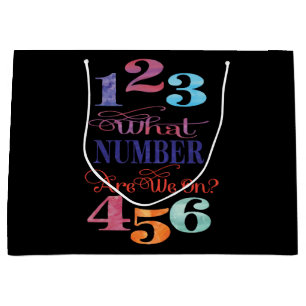 Bunco Prize What Number Are We On? Large Gift Bag