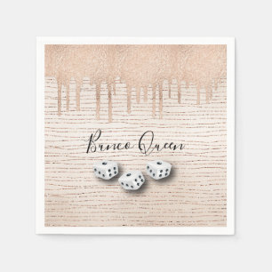 Bunco Queen Dice Party Napkin