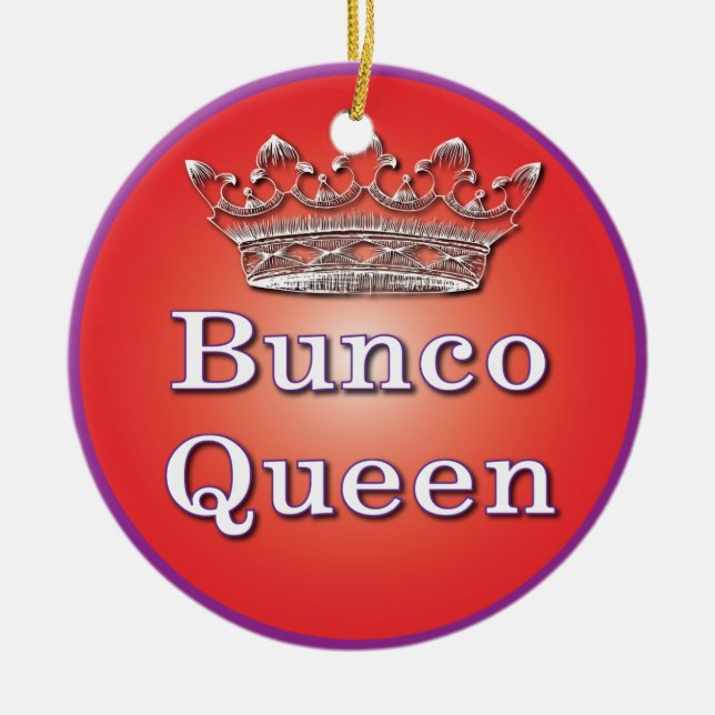 Bunco Queen Ornament (Front)