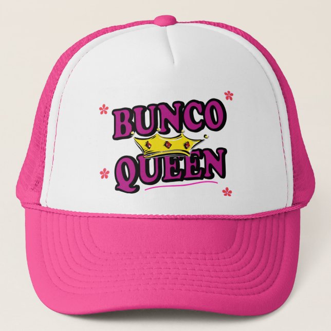 Bunco queen trucker hat (Front)