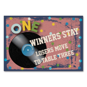 Bunco Rock and Roll Table Card #1