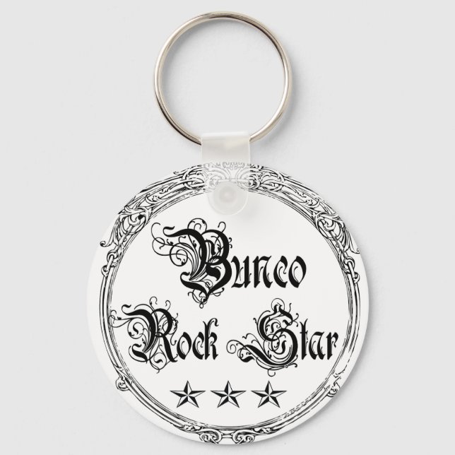 bunco rock star key ring (Front)