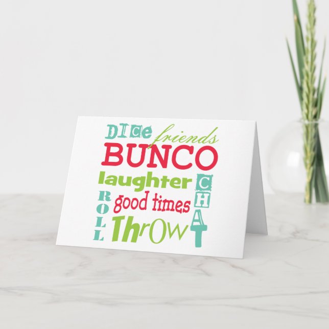 Bunco Subway Art Design By Artinspired Card (Front)