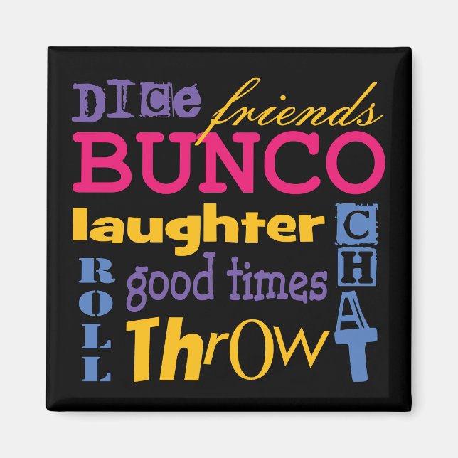 Bunco Subway Modern Art Design By Artinspired Magnet (Front)