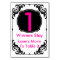Bunco Table Card pink and black -#1