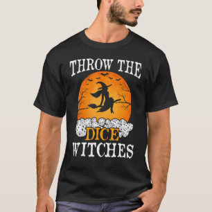 Bunco Throw The Dice Witches Bunco Game  Halloween T-Shirt