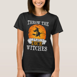 Bunco Throw The Dice Witches Bunco Game Halloween T-Shirt