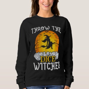 Bunco Throw the Dice Witches Bunco Game Lover Hall Sweatshirt