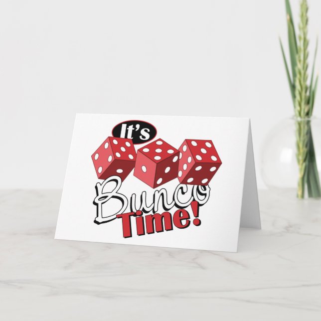 Bunco TIme Card (Front)