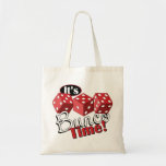 Bunco TIme Tote Bag<br><div class="desc">Bunco starts with a roll of the dice!  What a fun visual for a favourite game night.</div>