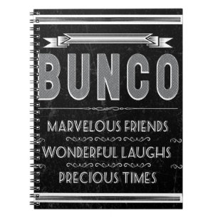 Bunco Vintage Typography Notebook