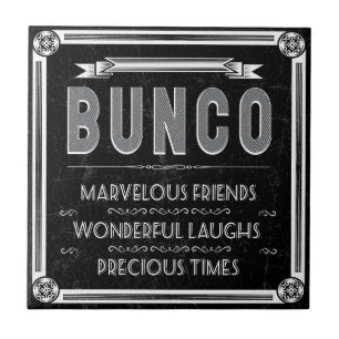 Bunco Vintage Typography Tile