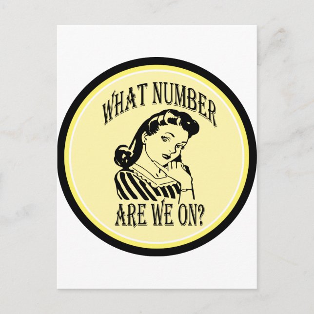 Bunco What Number Are We On #2 Postcard (Front)