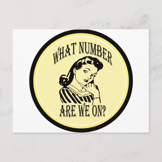 Bunco What Number Are We On #2 Postcard (Front)