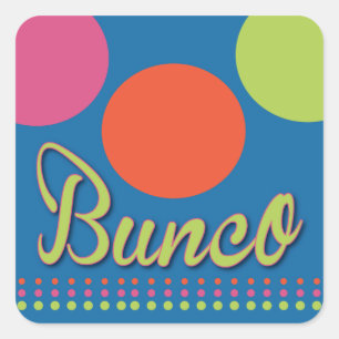 Bunco With Dots Sticker