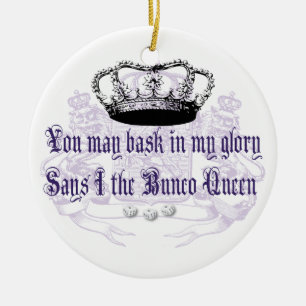 bunco - you may bask in my glory ceramic tree decoration