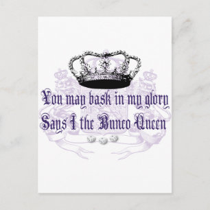 bunco - you may bask in my glory postcard