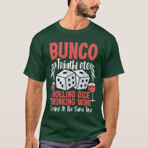Buncoriathlete Game Night Dice Game Funny Bunco Pl T-Shirt