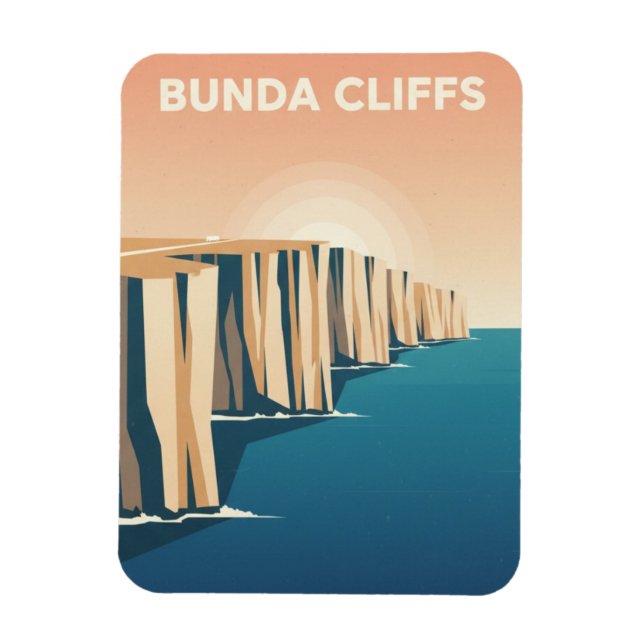 Bunda Cliffs Australia Magnet (Vertical)