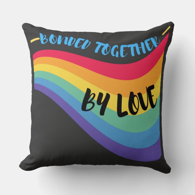 Bunded Together by love | throw pillow (Front)