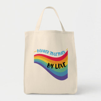 Bunded together by love totes shopping bags