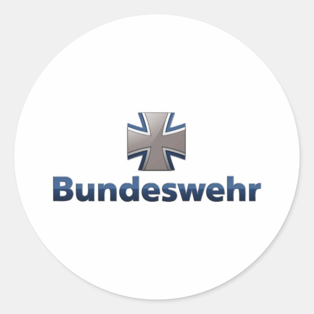 Bundeswehr Emblem Classic Round Sticker (Front)