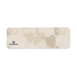 Bundeswehr Emblem Return Address Label