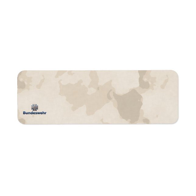 Bundeswehr Emblem Return Address Label (Front)