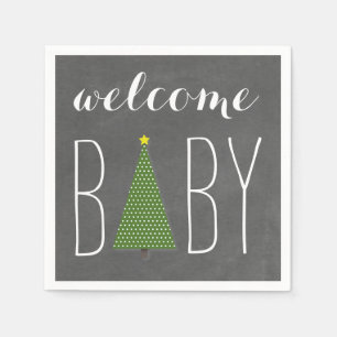 Bundle Of Joy Chalkboard Pumpkin Fall Baby Shower Napkin