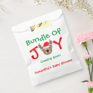 Bundle of Joy Christmas Baby Shower Favour Bag