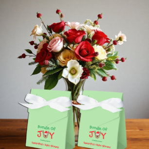 Bundle of Joy Christmas Baby Shower Favour Box
