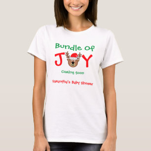 Bundle of Joy Christmas Baby Shower T-Shirt